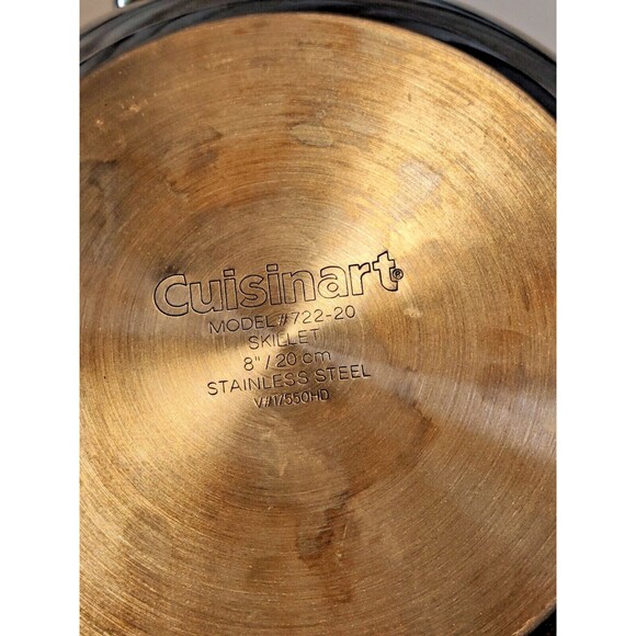 Cuisinart Stainless Steel Skillet Set 8" and 10" Model 722-20 and 722-24 - Picture 13 of 16